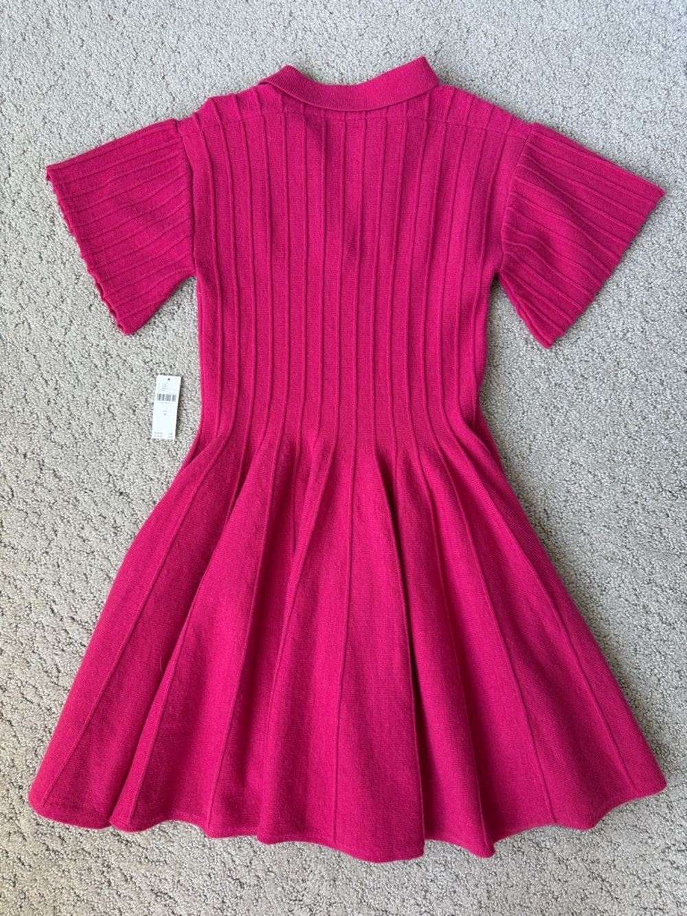 Anthropologie A-Line Mini Sweater Dress in Muted Rose Pink Preppy Women’s M NWT - Picture 10 of 12